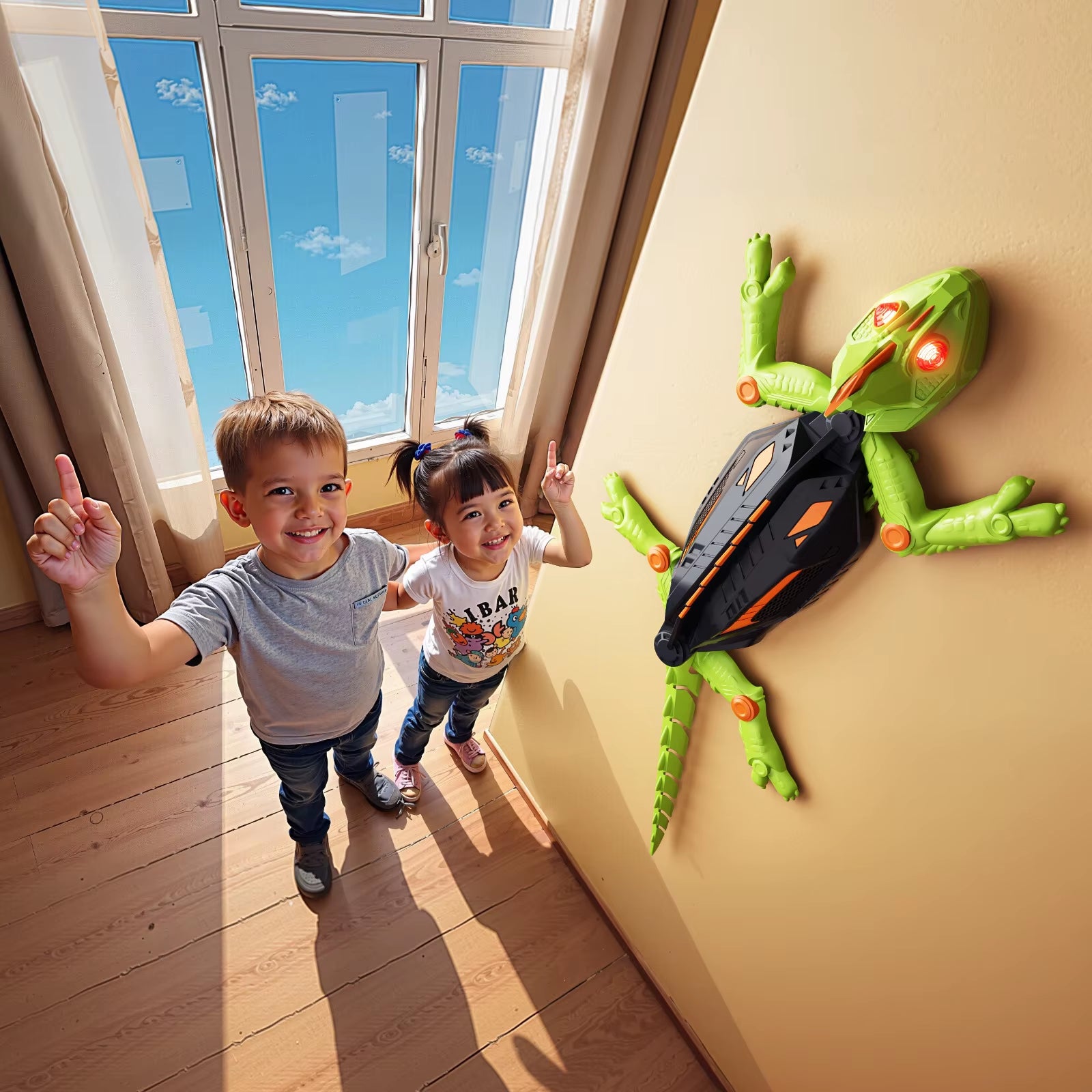 Popular Intelligent Electric Lizard Remote Control Gecko Charging Wall Crawling Remote Control Mechanical Gecko Crawler Toy